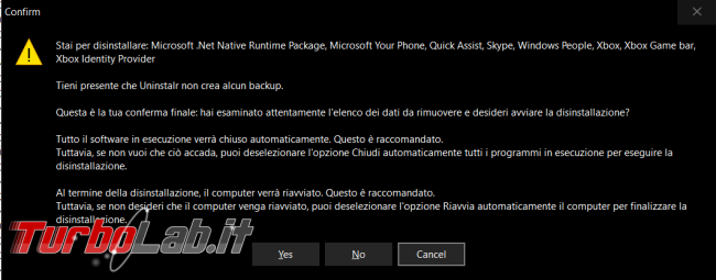 Come disinstallare più programmi volta Uninstalr