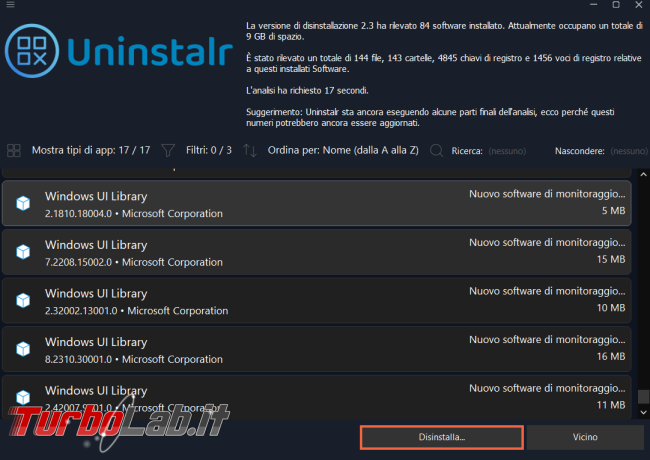 Come disinstallare più programmi volta Uninstalr
