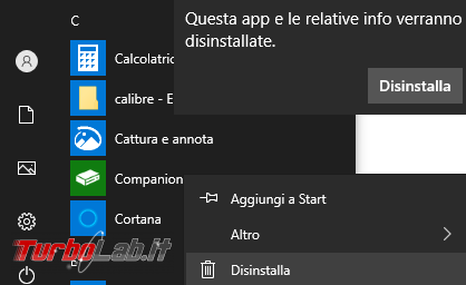 Come disinstallare reinstallare app integrate Windows 10 2004