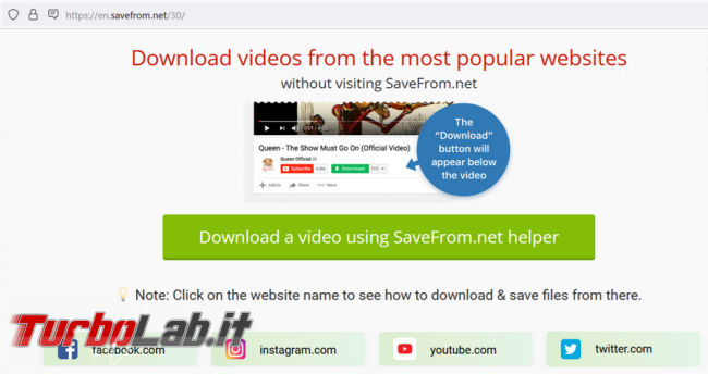 Come eliminare completamente Savefrom.net Firefox