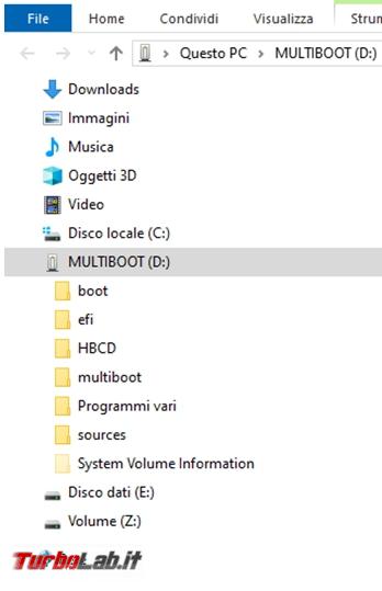 Come eliminare drive esterno duplicato Esplora file Windows 10