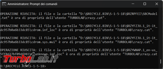 Come eliminare gruppo cartelle quando non si hanno permessi farlo