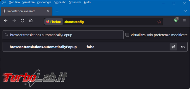 Come eliminare popup richiesta traduzione Firefox 116