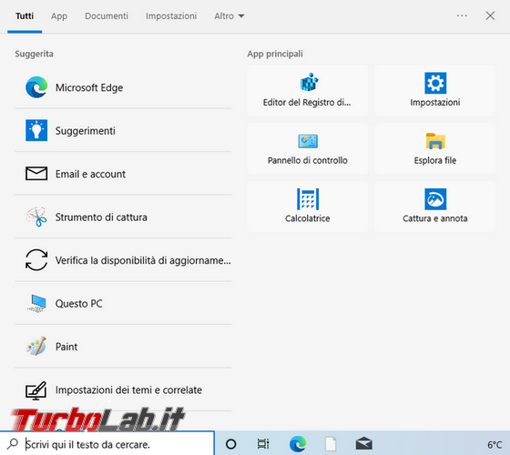 Come eliminare Ricerche più popolari menu Windows 10 windows 11