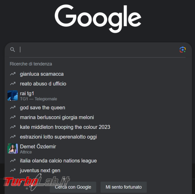 Come eliminare Ricerche tendenza Google vari browser