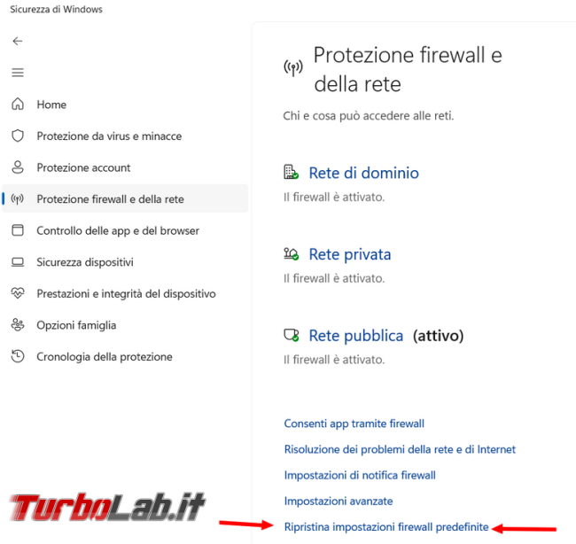 Come esportare regole firewall Windows poi riutilizzarle