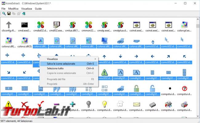 Come estrarre icone eseguibili librerie sistema