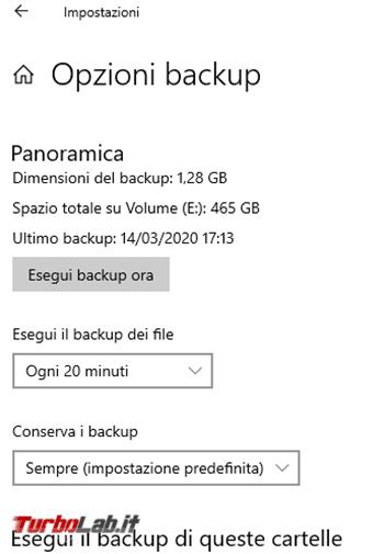 Come fare backup PC Windows 10 Cronologia file (guida rapida)