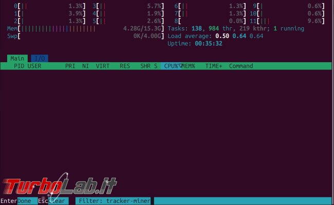 Come fermare tracker-miner-fs-3 Ubuntu 24.04 successive - tracker-miner-fs-3