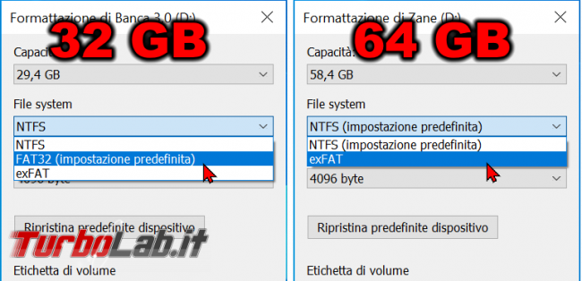 Come formattare chiavetta USB 64 GB più FAT32 Windows 10 - FORMAT 32 GB 64 GB
