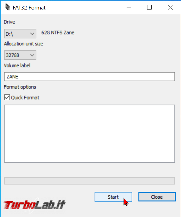 Come formattare chiavetta USB 64 GB più FAT32 Windows 10 - zShotVM_1622366950