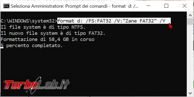 Come formattare chiavetta USB 64 GB più FAT32 Windows 10 - zShotVM_1622369633