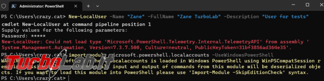 Come gestire account locali gruppi sistema operativo tramite PowerShell