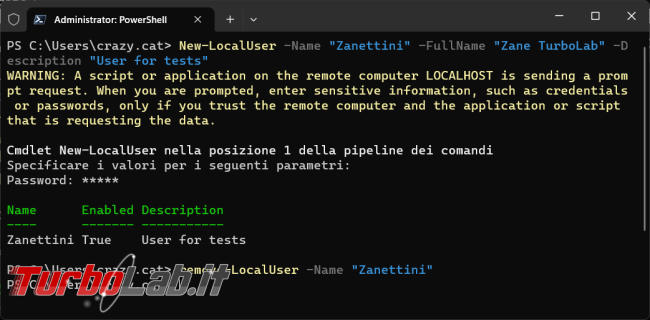 Come gestire account locali gruppi sistema operativo tramite PowerShell