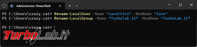 Come gestire account locali gruppi sistema operativo tramite PowerShell