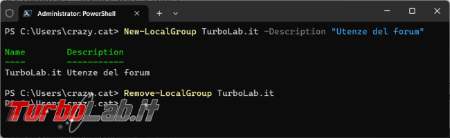 Come gestire account locali gruppi sistema operativo tramite PowerShell