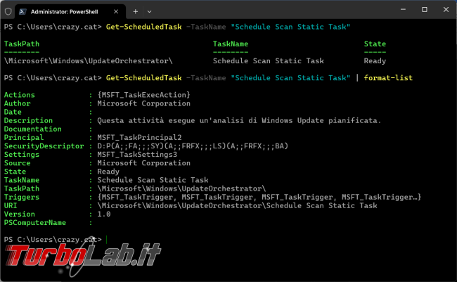 Come gestire operazioni pianificate Windows tramite PowerShell
