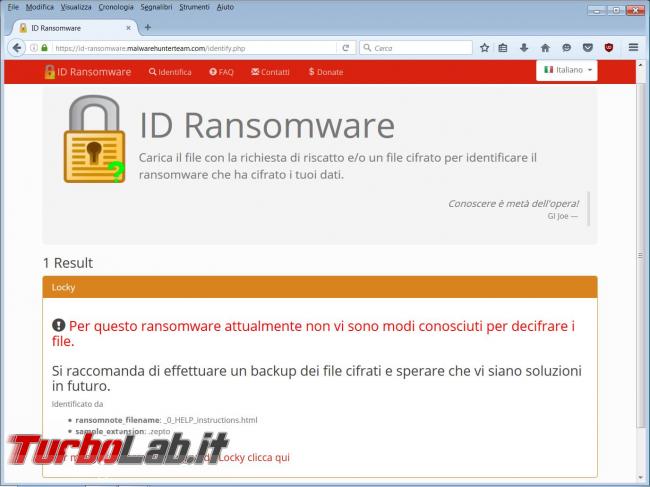 Come identificare tipo ransomware vi ha infettato eliminare richieste riscatto computer