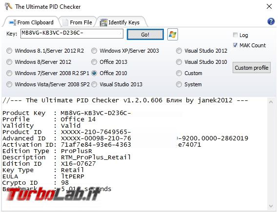Come identificare versione Windows partendo numero licenza