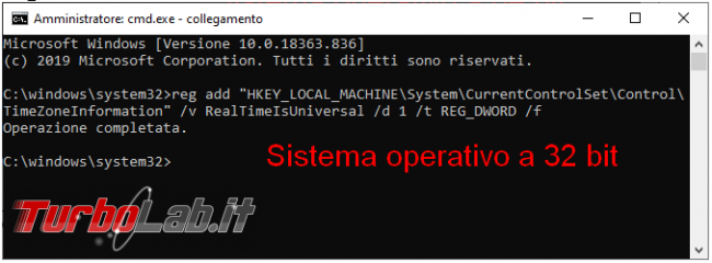 Come impedire cambio d’orario caso dualboot Windows-Linux