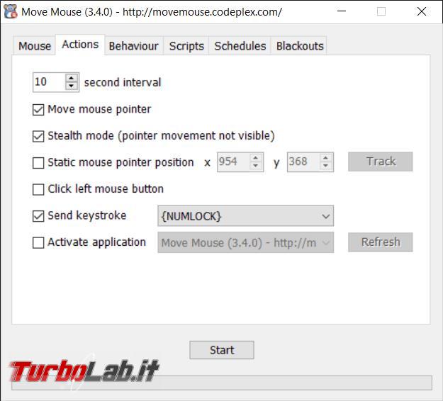 Come impedire computer si blocchi (lock/spegnimento/sospensione/ibernazione) dopo alcuni minuti inattività