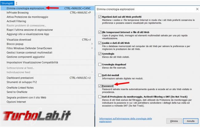 Come impedire memorizzazione password browser web ed eliminare quelle già presenti (Chrome, Firefox, Edge, Opera)