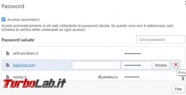 Come impedire memorizzazione password browser web ed eliminare quelle già presenti (Chrome, Firefox, Edge, Opera)