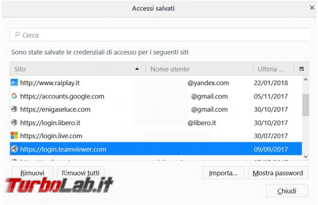 Come impedire memorizzazione password browser web ed eliminare quelle già presenti (Chrome, Firefox, Edge, Opera)