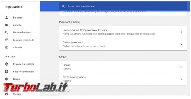 Come impedire memorizzazione password browser web ed eliminare quelle già presenti (Chrome, Firefox, Edge, Opera)