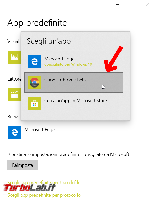 Come impostare Google Chrome come browser predefinito Windows 10 - FrShot_1570020176