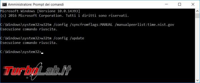 Come impostare manualmente server sincronizzazione dell’orario computer