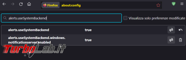 Come impostare nuovamente classico sistema notifiche Firefox 110