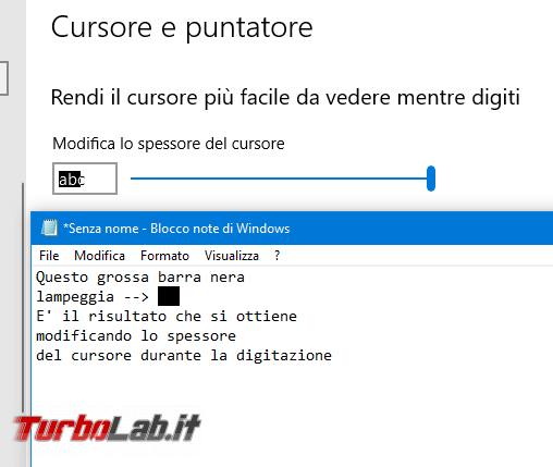 Come ingrandire freccia mouse Windows 10 (cambiare colore puntatore, aumentare contrasto cursore)