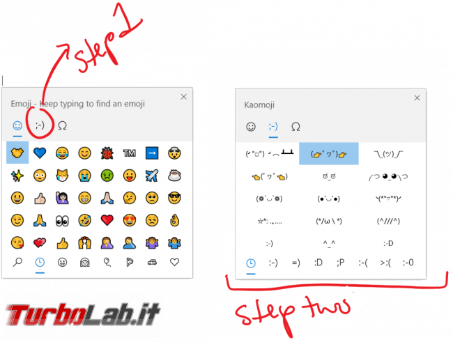 Come inserire emoji (faccine) tastiera PC Windows 10 - windows 10 kaomoji