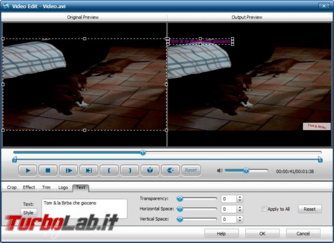 Come inserire watermark video