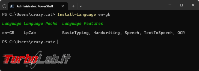 Come installare linguaggi aggiuntivi Windows utilizzando PowerShell