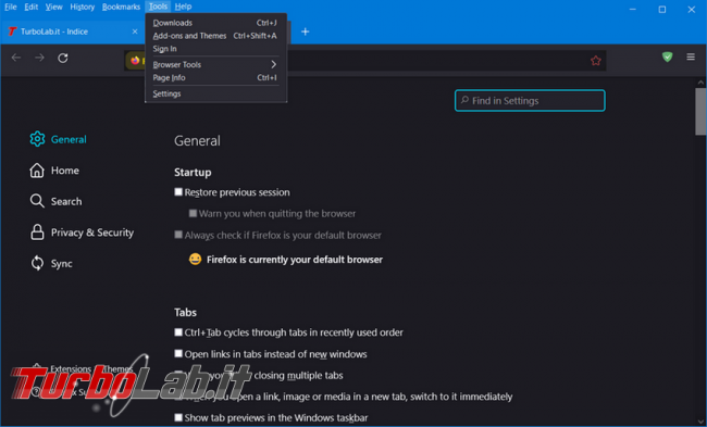 Come installare linguaggio aggiuntivo Firefox cambiare menu, messaggi notifiche