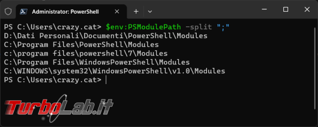 Come installare modulo PowerShell computer senza collegamento Internet