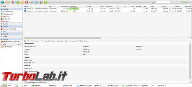 Come installare ruTorrent, client BitTorrent professionale