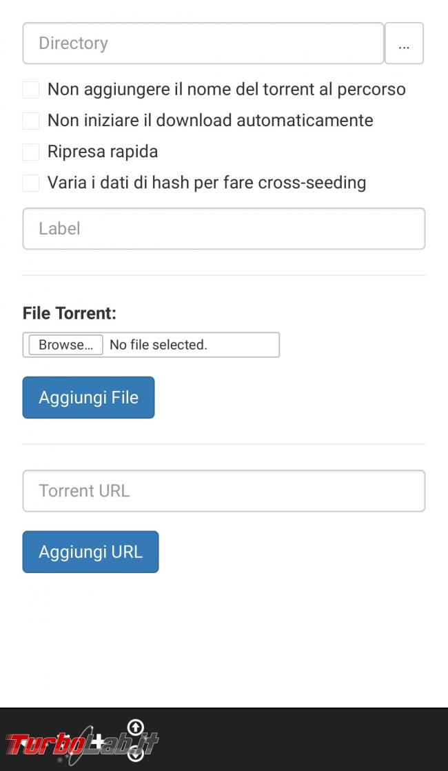 Come installare ruTorrent, client BitTorrent professionale