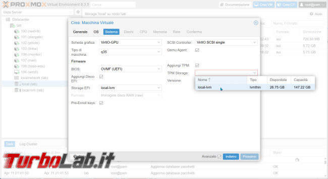 Come installare Windows 11 VM Proxmox: guida completa 2025 (video)