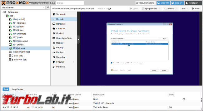 Come installare Windows 11 VM Proxmox: guida completa 2025 (video)
