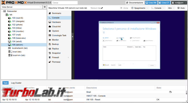 Come installare Windows 11 VM Proxmox: guida completa 2025 (video)
