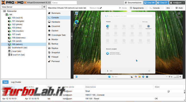 Come installare Windows 11 VM Proxmox: guida completa 2025 (video)