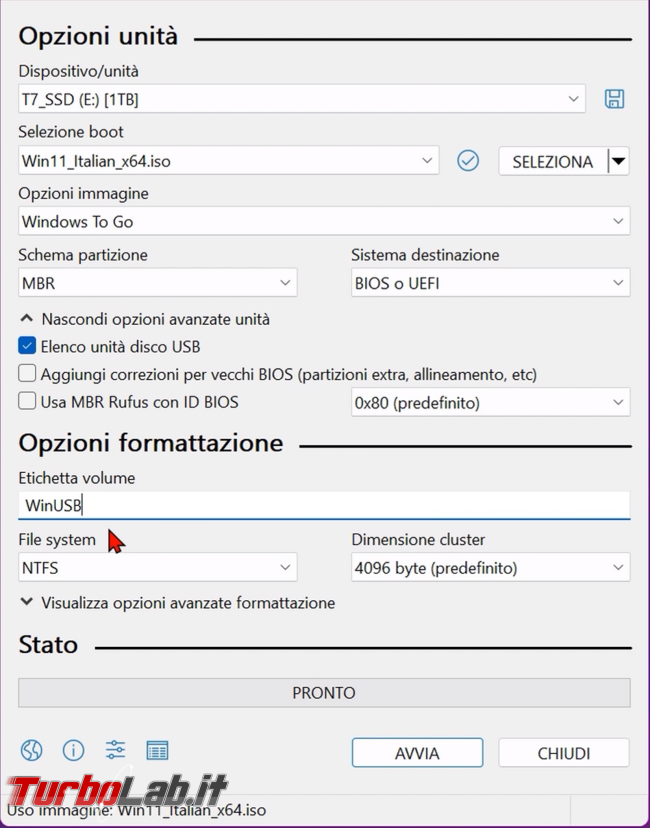 Come installare Windows 11 Windows 10 chiavetta USB, disco memoria SSD esterna: guida completa (video)