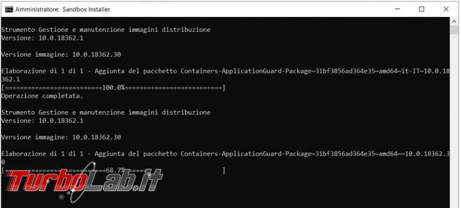Come installare Windows Sandbox Windows 10 Home