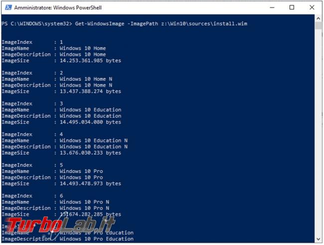 Come integrare driver mancanti disco d’installazione Windows 10 Powershell