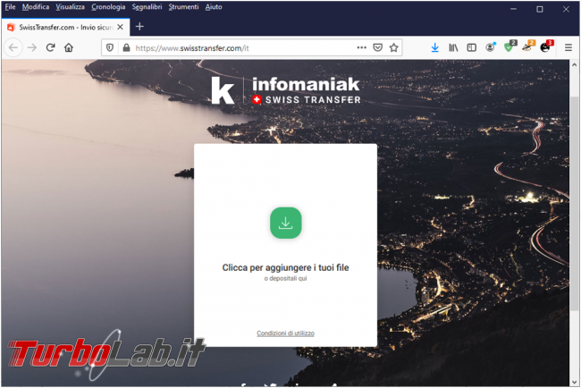 Come inviare file grosse dimensioni Swisstransfer