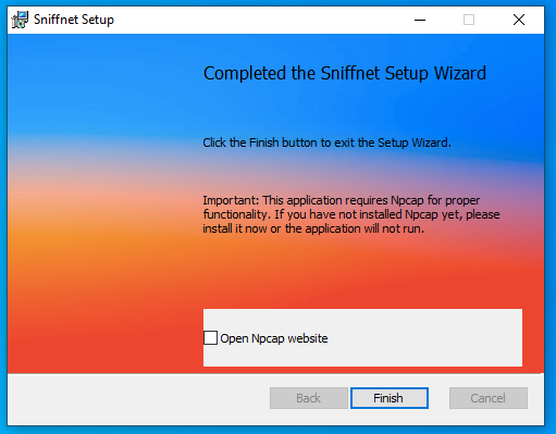 Come ispezionare salvare traffico rete Sniffnet
