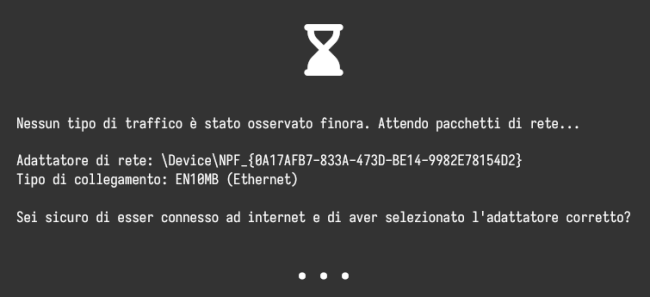 Come ispezionare salvare traffico rete Sniffnet